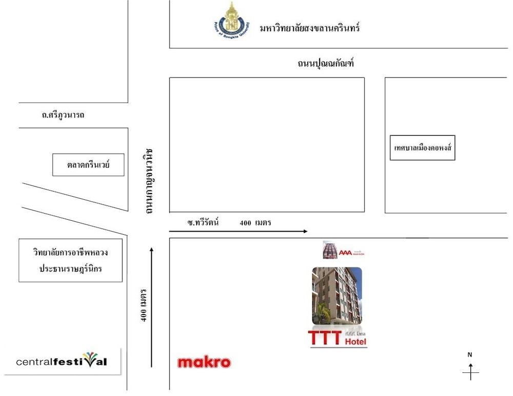 Ttt Hotel Hat Yai Eksteriør billede